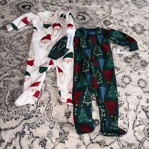 Carters Infant Unisex Fleece Christmas Sleep & Play 6/9m NWT -Babyshower Gift